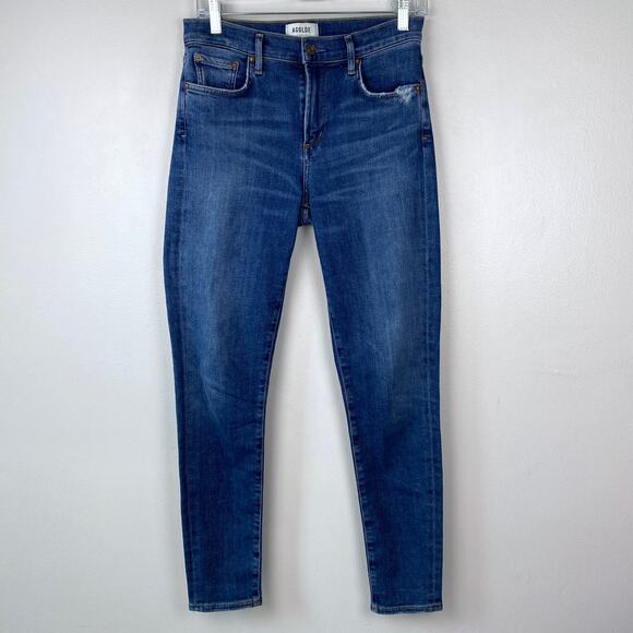 AGOLDE Sophie Mid Rise Ankle Jeans Skinny Leg Comfort Stretch Denim Size 28 - Picture 3 of 13